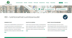 Desktop Screenshot of crohnjacolitis.fi
